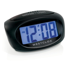 Westclox Digital 3.25" Blue LCD Alarm Clock, 70043